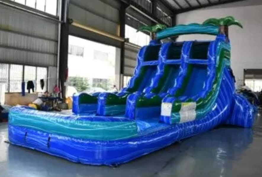 Island Drop Dual Lane Water Slide