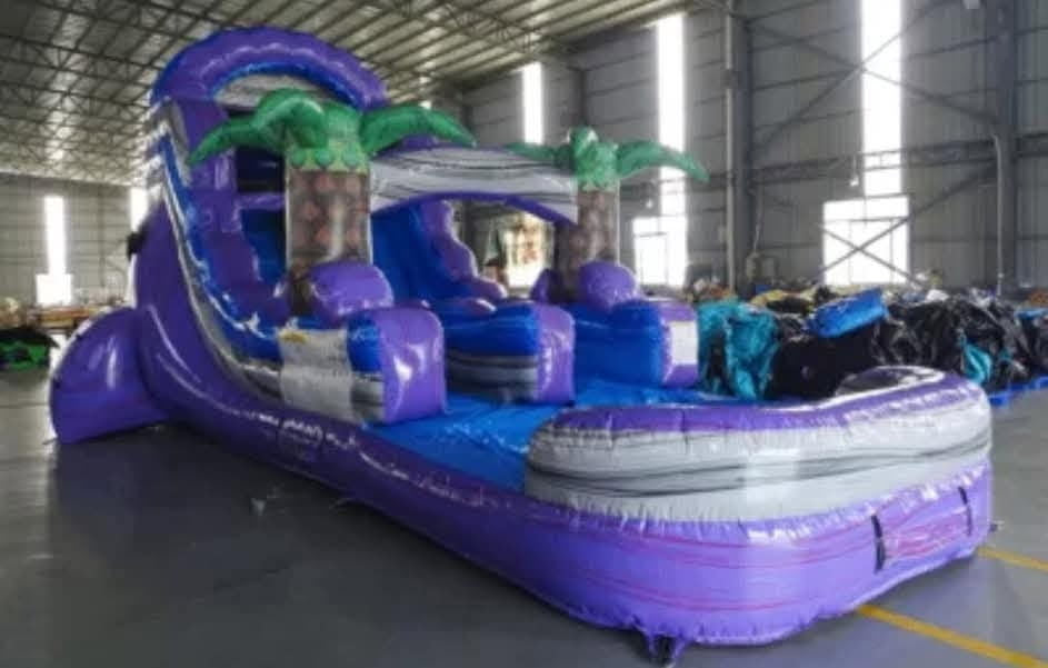 Purple Plunge Single Lane Water Slide