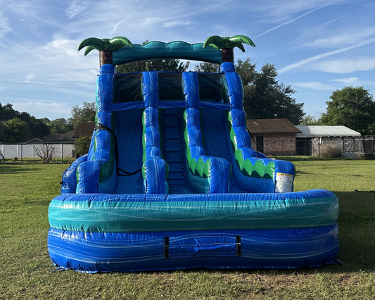 Island Drop Dual Lane Water Slide