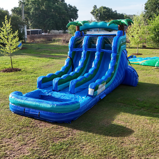 Island Drop Dual Lane Water Slide