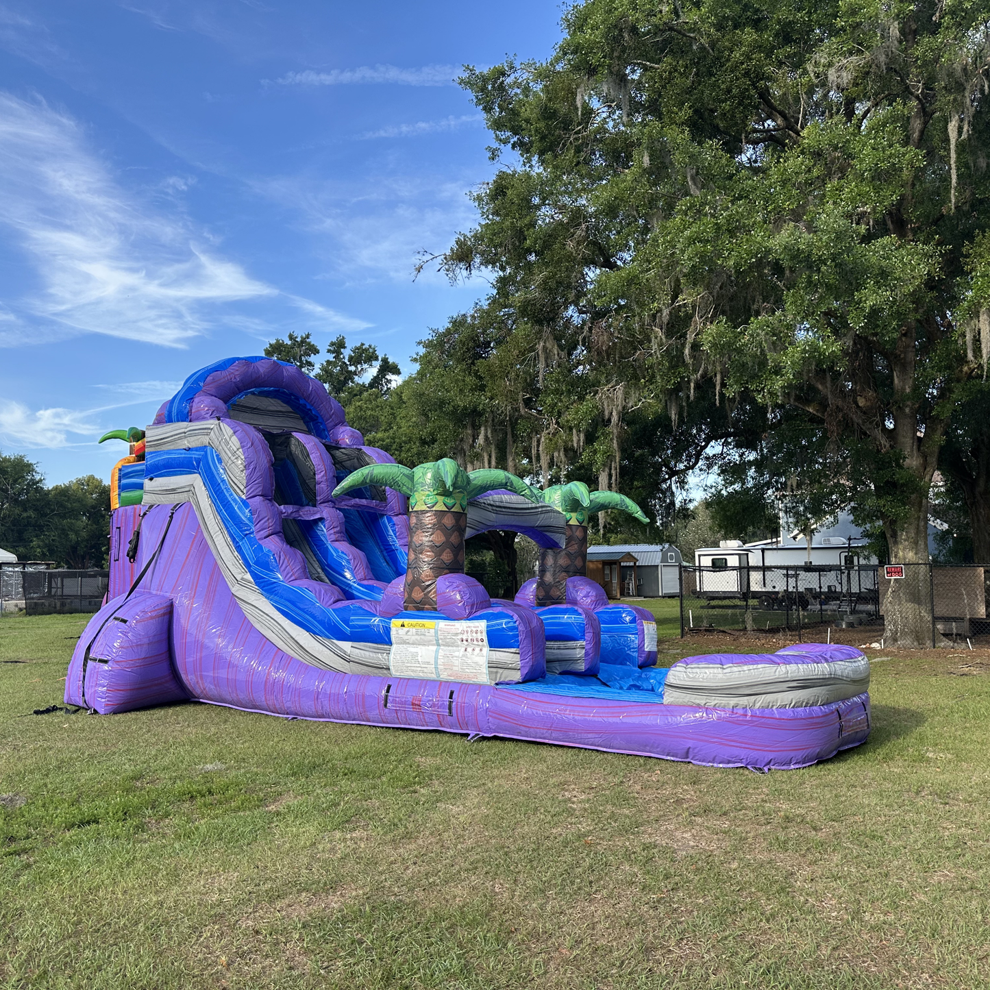 Purple Plunge Single Lane Water Slide