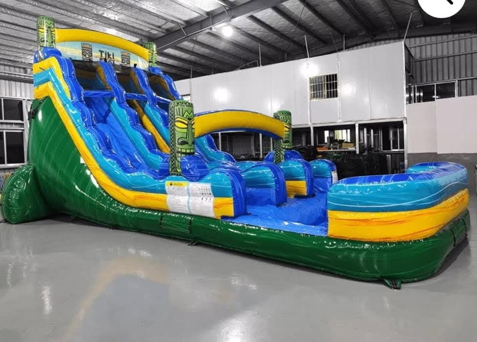 Tiki Shot Dual Lane Water Slide