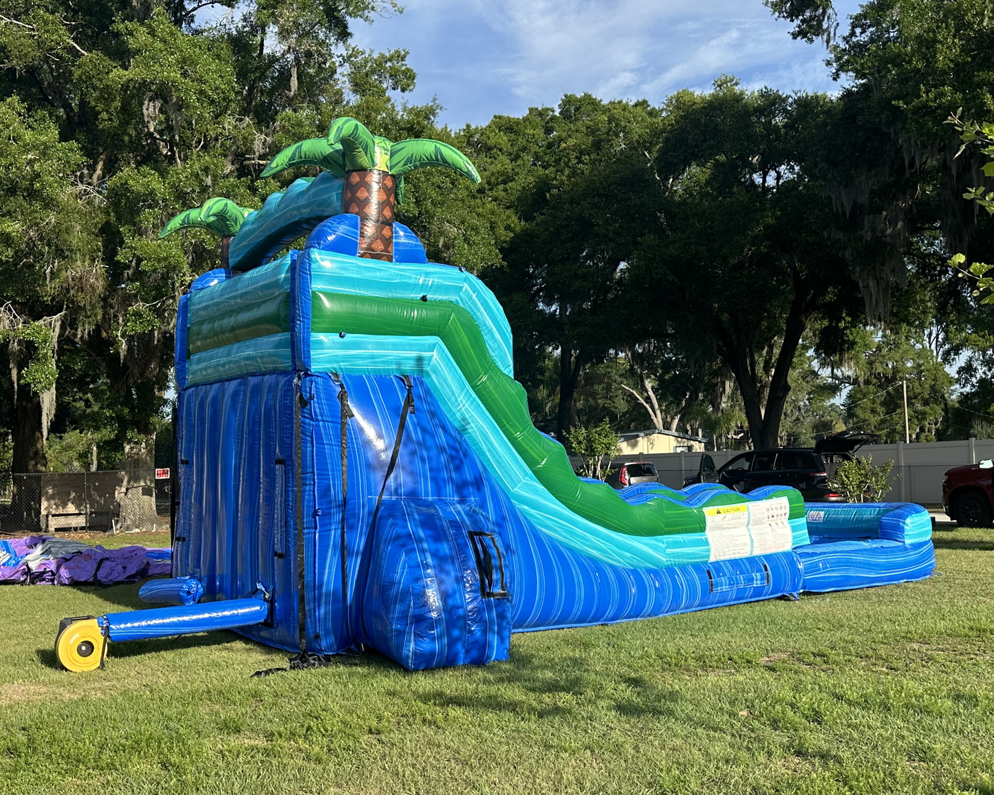 Island Drop Dual Lane Water Slide