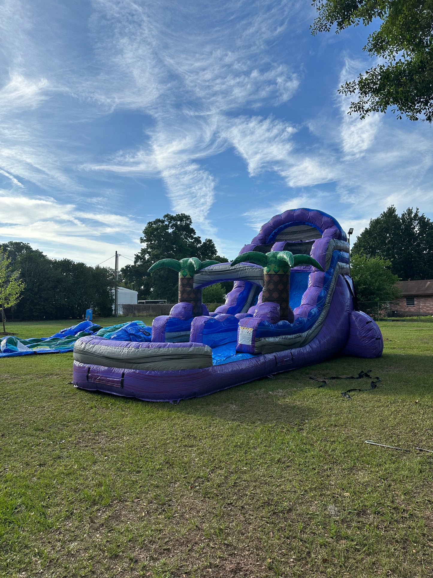 Purple Plunge Single Lane Water Slide