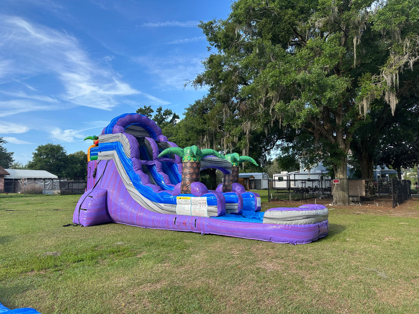 Purple Plunge Single Lane Water Slide